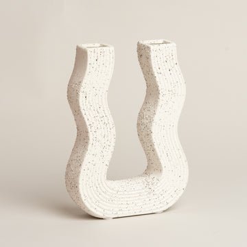FLORERO CERAMICA ORGANA 18cm