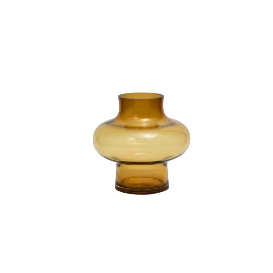 JARRON VIDRIO COLOR AMBAR 19cm