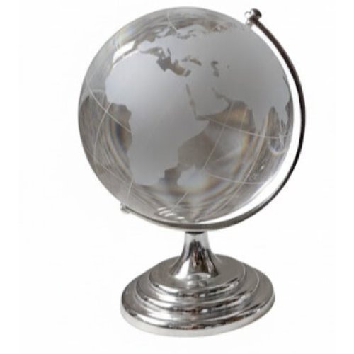 GLOBO TERRAQUEO PLATA