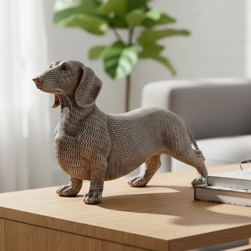 PERRO SALCHICHA DE RESINA 33CM