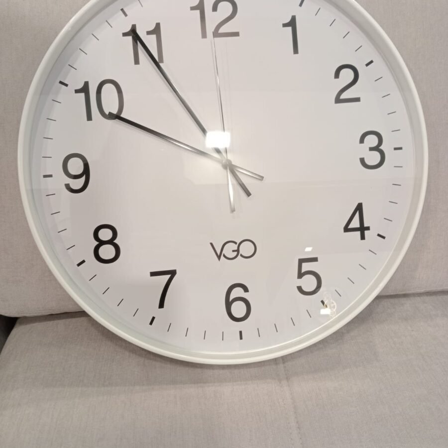 RELOJ BLANCO DIAMETRO 50 CM