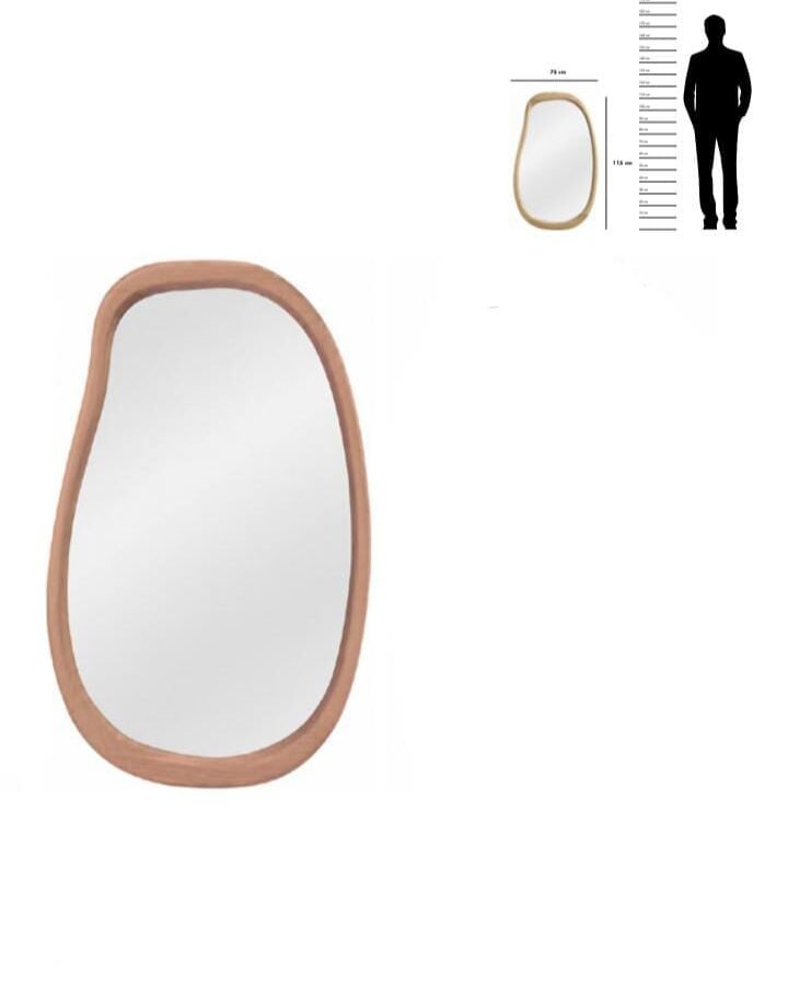 ESPEJO ARCO COLOR BRONW 1,15 X 75