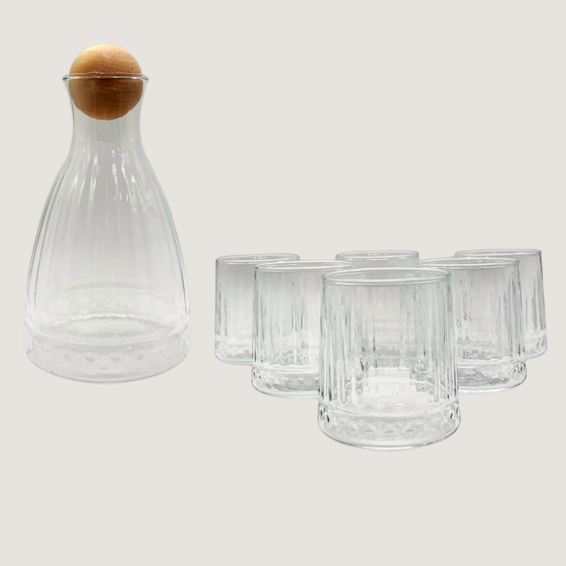 BOTELLÓN CON VASOS SET X7 PCS