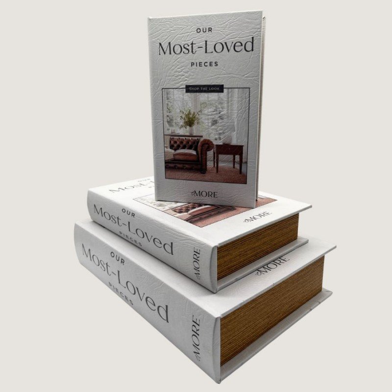 CAJA DECO TIPO LIBRO SET X 3 PCS