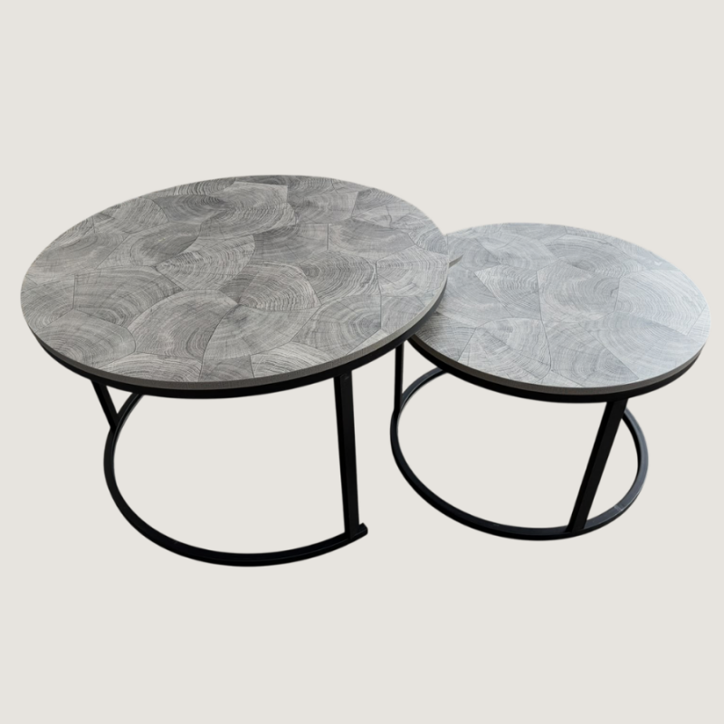 MESA DE HIERRO SET X2 PCS